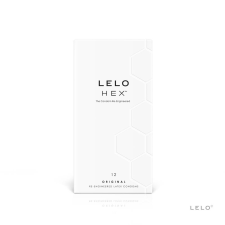Lelo HEX Original Luxus minőségű, erős, rugalmas, extra vékony, sikosított óvszerek, óvszer