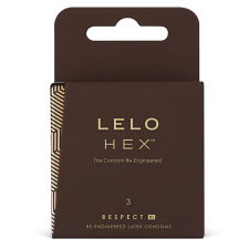 LELO Hex Respect XL - luxus óvszer (3db) óvszer