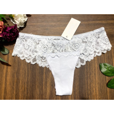 Lemila csipkés francia fazonú csipőtanga 3XL-5XL méret fehér női alsó