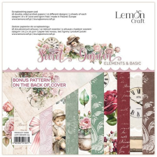 LemonCraft Papírkészlet 8" (20 cm) - Secret Garden - Scrapbooking Paper Pad (1 csomag) decoupage papír