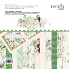 LemonCraft Scrapbook papírkészlet 8&quot; (20 cm) - Greenery - Scrapbooking Paper Pad (1 csomag) decoupage papír