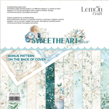 LemonCraft Scrapbook papírkészlet 8&quot; (20 cm) - Sweetheart - Scrapbooking Paper Pad (1 csomag) decoupage papír