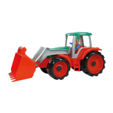 LENA Játék Traktor 34cm #piros-szürke autópálya és játékautó