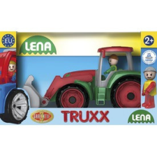 LENA : Műanyag traktor - 37 cm autópálya és játékautó