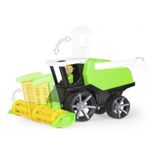 LENA Truxx 2 műanyag játék kombájn farmerrel autópálya és játékautó