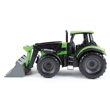 LENA Worww Agrotron Traktor markolóval - Zöld autópálya és játékautó