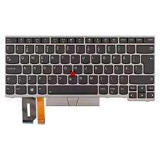 Lenovo 01YN445 gyári új svéd fekete - ezüst háttérvilágításos laptop billentyűzet laptop alkatrész