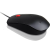 Lenovo Essential Ergonomikus USB Optikai Egér Fekete, Piros görgetővel (4Y50R20863)