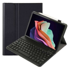 LENOVO Tab P11 (Gen 2), Tablet tok, Notesz, Flip, Angol billentyűzet, Fekete tablet tok