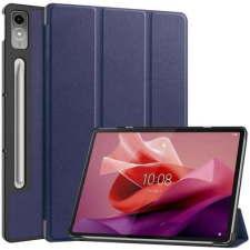 Lenovo Tab P12, Tablet tok, Trifold flip, Kék tablet tok