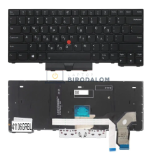 Lenovo ThinkPad L14 Gen 1 Gen 2 gyári billentyűzet (GR kiosztás, háttérvilágítással), fekete laptop alkatrész