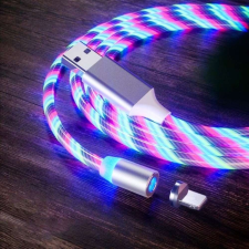  Lenyűgözően villogó mágneses USB töltőkábel cserélhető fejekkel – RGB (BBL) kábel és adapter