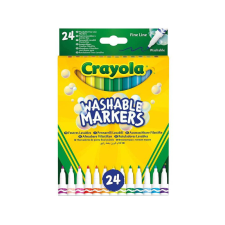 LEO-10035 Crayola: lemosható, vékony hegyű filctoll készlet - 24 db-os filctoll, marker