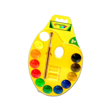 LEO-8507 Crayola: Palettás vízfesték készlet kréta, festék és papír