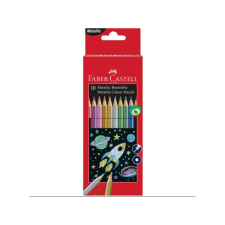 LEO-8591 Faber-Castell: színes ceruza készlet, 10 db-os, fémes színek színes ceruza