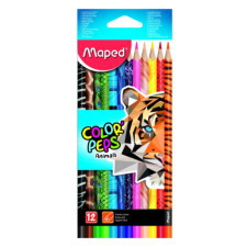 LEO-8729 MAPED_ Color Peps Animal színes ceruza készlet - 12 db-os színes ceruza