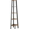 Leobert Sarokpolc, 5 szintes létras könyvespolc, tároló állvány 34,2 x 34,2 x 158,8 cm (model_2131_1)