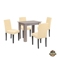  Leon 4+1 étkező garnitúra yorki tölgy-bézs bútor