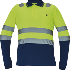  LEON HV póló hosszú ujjú sárga/navy S