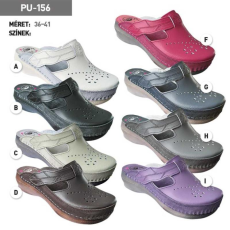 LEON Klumpa PU156 Leon Comfort női bőr, fekete, 41