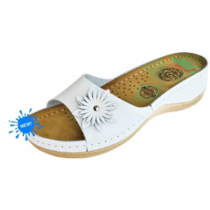 LEON Női papucs, virág dísszel,