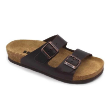 LEON Papucs 4012 Leon Comfort női bőr, barna, 36 munkavédelmi cipő
