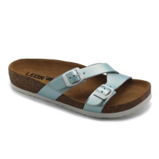 LEON Papucs 4030 Leon Comfort női bőr, pezsgő, 35