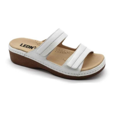 LEON Papucs 410 Leon Comfort női bőr, szürke, 38 munkavédelmi cipő