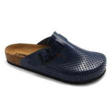 LEON Papucs 4700 Leon Comfort férfi bőr, fehér, 44 munkavédelmi cipő