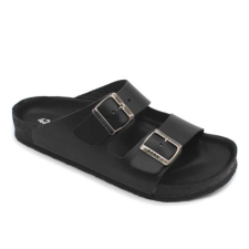 LEON Papucs 4724 LEON Comfort férfi bőr fekete 45 munkavédelmi cipő