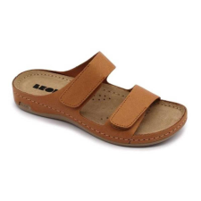 LEON Papucs 954 Leon Comfort női bőr, bézs, 37 munkavédelmi cipő