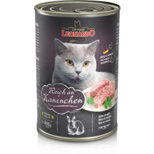 Leonardo nyúlhúsban gazdag konzerves macskaeledel (12 x 400 g) 4800 g macskaeledel