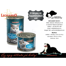 Leonardo Quality Selection Tengeri Halban Gazdag Konzerv Macskaeledel 400g macskaeledel