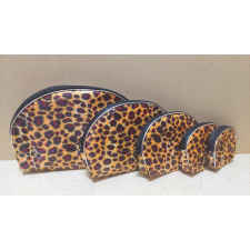  LEOPÁRD mintás kozmetikai táska neszesszer, 5 részes smink kiegészítő