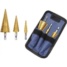 Lépcsős fúró készlet 3db-os, 4-32 mm szerszám kiegészítő