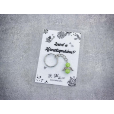  Leszel a Keresztapukám zöld angyal medálos kulcstartó kulcstartó