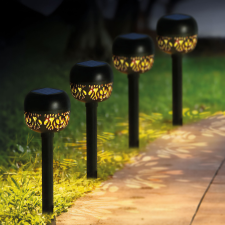  Leszúrható szolár lámpa - 1 melegfehér LED - 8 x 8 x 38 cm kültéri világítás