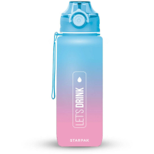  Let&#039;s drink kulacs, 400 ml, rózsaszín-kék, Starpak kulacs, kulacstartó