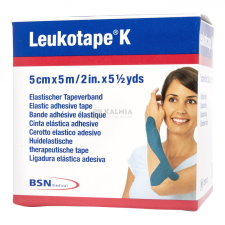 Leukotape K kék 5 cm x 5 m 1 db gyógyászati segédeszköz