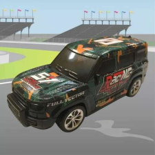  Levehető karosszériájú sportautó, széteső versenyautó - Full Vector autópálya és játékautó