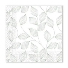 Levél Grey szalvéta 20 db-os 33x33 cm FSC party kellék