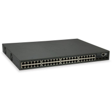Level One LevelOne GTP-5271 hálózati kapcsoló Vezérelt L3 Gigabit Ethernet (10/100/1000) Ethernet-áramellátás (PoE) támogatása Szürke (GTP-5271) hub és switch