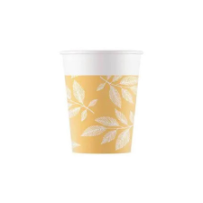  Levél Orange Leaves papír pohár 8 db-os 200 ml party kellék