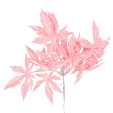  Levél pick rózsaszín 30cm dekorációs kellék