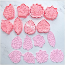  Levelek és Hibiscus Sütipecsét - 8 részes sütés és főzés