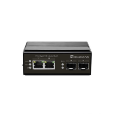 LevelOne IGP-0432 4-Port Gigabit PoE Industrial Switch hub és switch