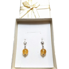 Levendula Álom Ajándékbolt Citrin pálmafás kapcsos fülbevaló fülbevaló