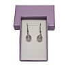 Levendula Álom Ajándékbolt Hegyikristály lógós fülbevaló