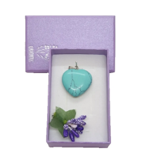 Levendula Álom Ajándékbolt Türkenit szív formamedál (2,5 cm) medál