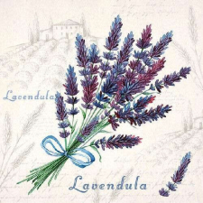 Levendula papírszalvéta 33x33cm, 20db-os papírárú, csomagoló és tárolóeszköz